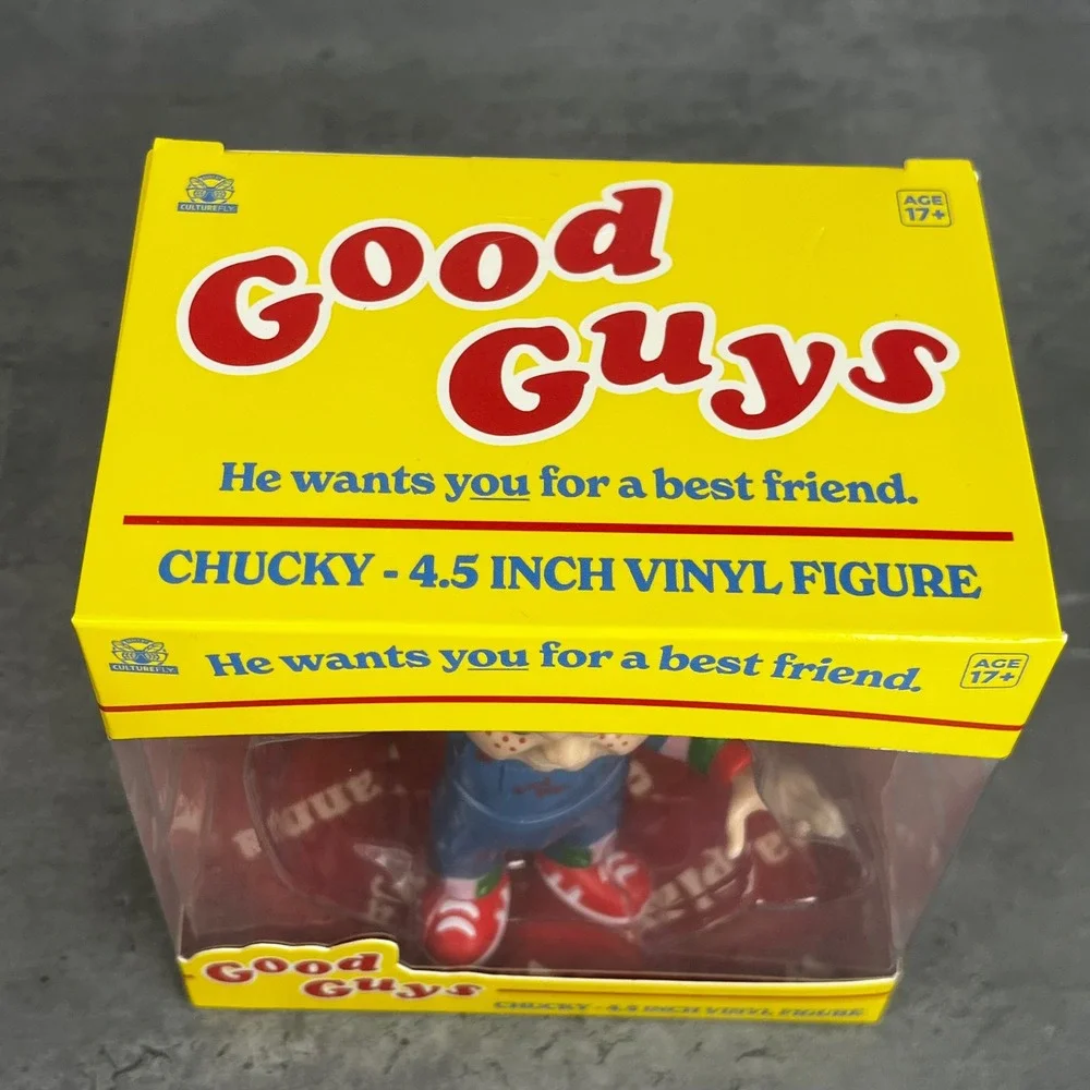 CultureFly Chucky Good Guys 4.5 Inch Vinyl Figure Childs Play Horror Collectible